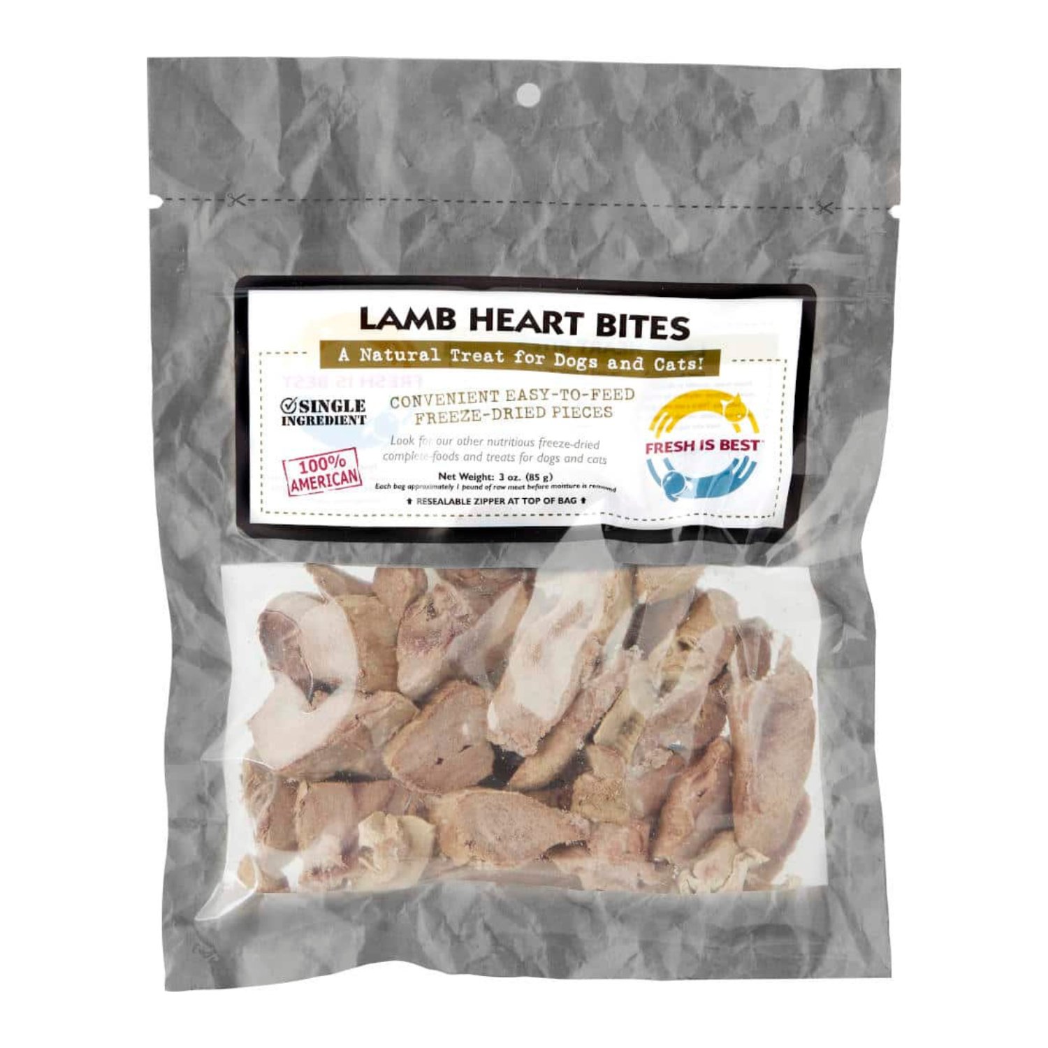 Fresh is Best - Freeze Dried Lamb Heart Bites