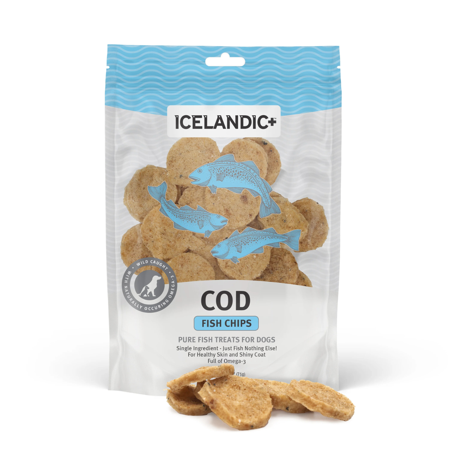 Icelandic - Mini Cod Chips Dog Treats