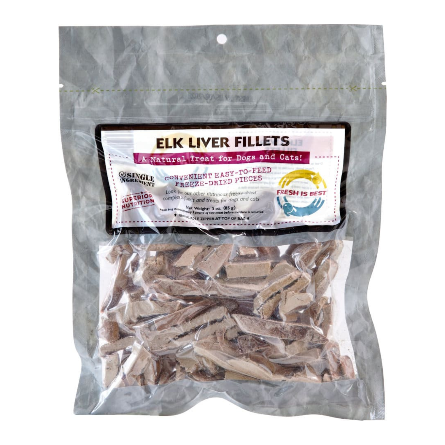Fresh Is Best - Freeze Dried Elk Liver Fillets
