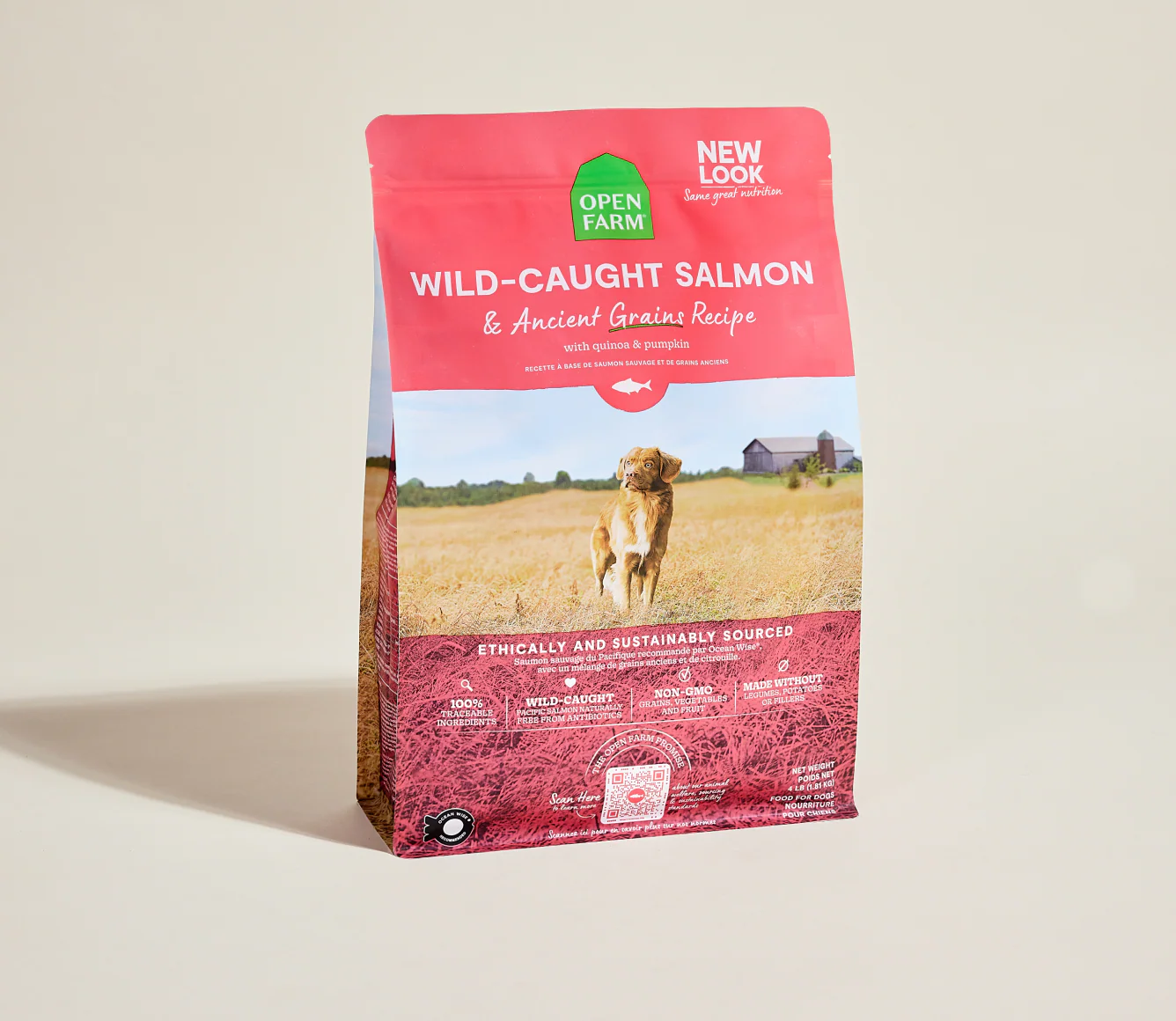 Open Farm - Wild Caught Salmon Grain Inclusive Kibble