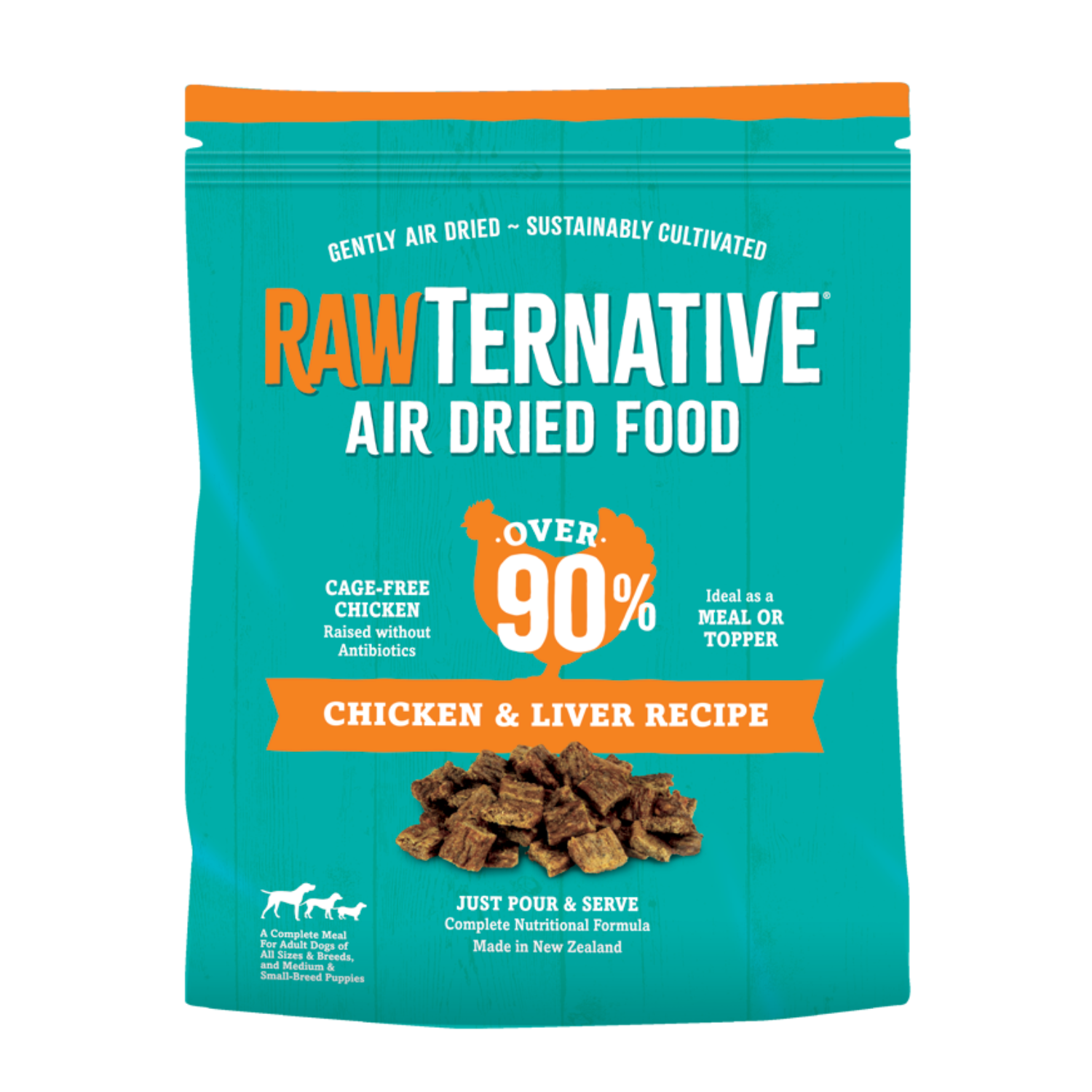 Rawternative - Air Dried Chicken and Liver Dog Food