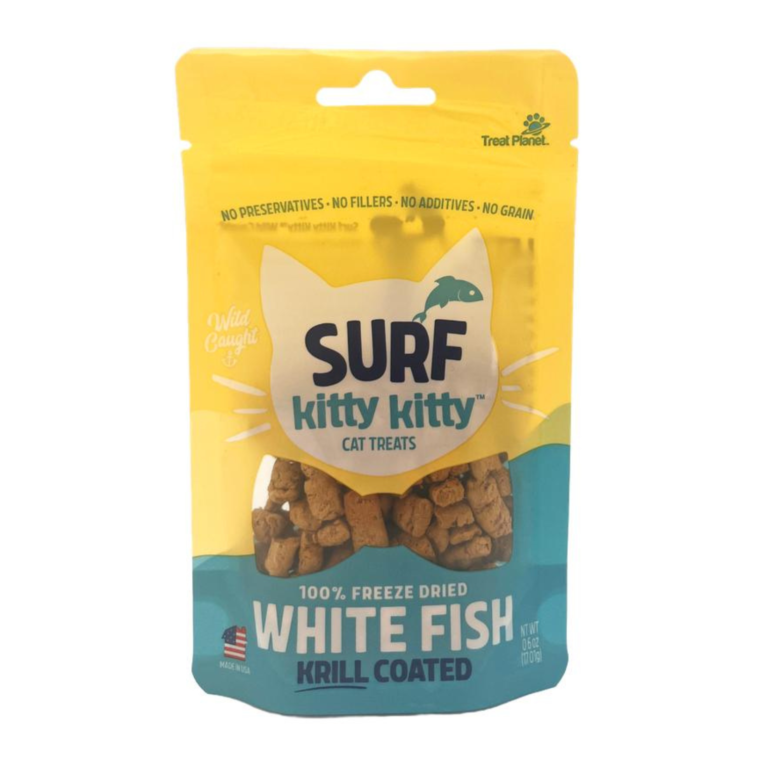 Treat Planet - Surf Kitty Kitty Krill Coated White Fish Treats