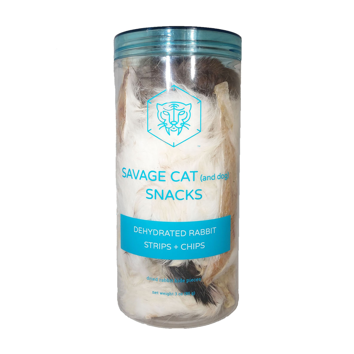 Savage Cat - Dehydrated Rabbit Strips Chips