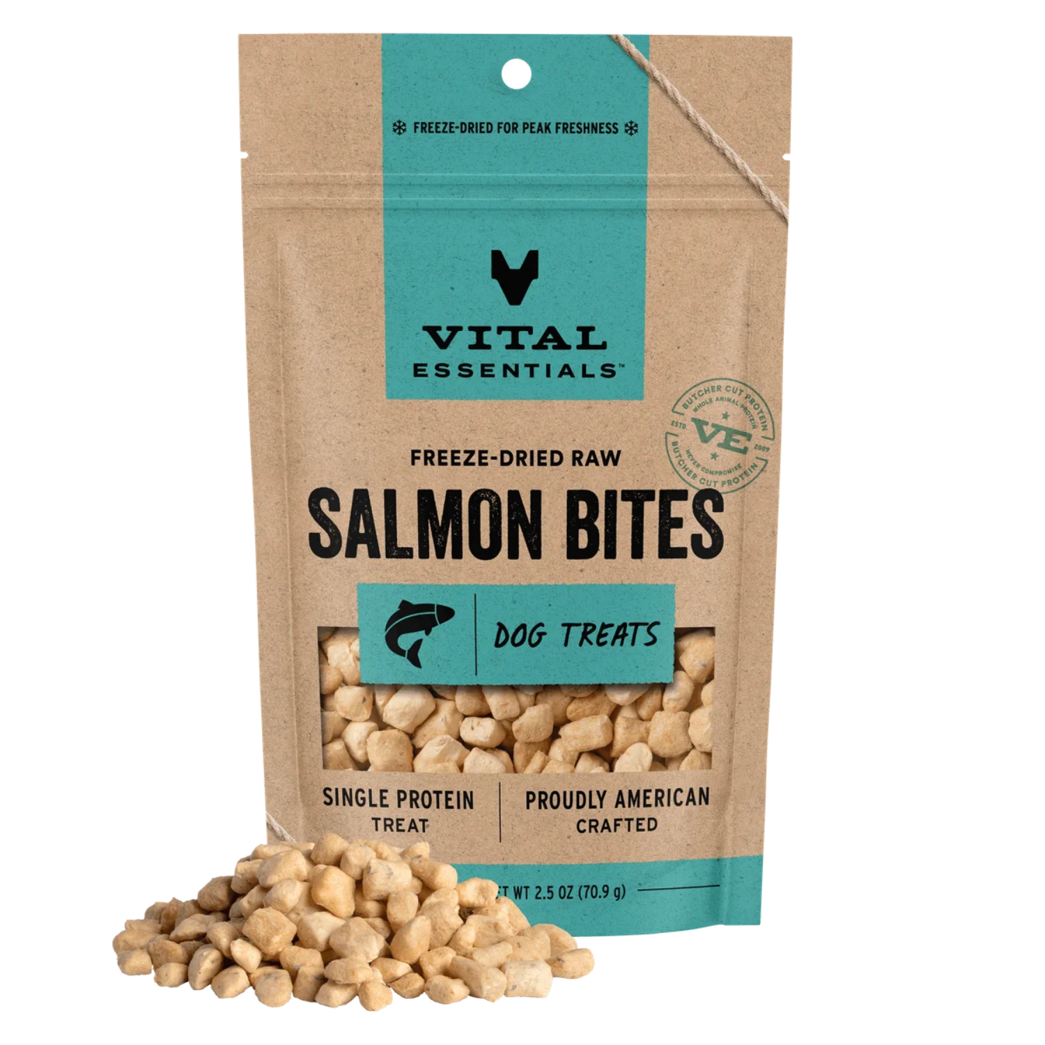 Vital Essentials - Freeze Dried Salmon Bites for Dogs