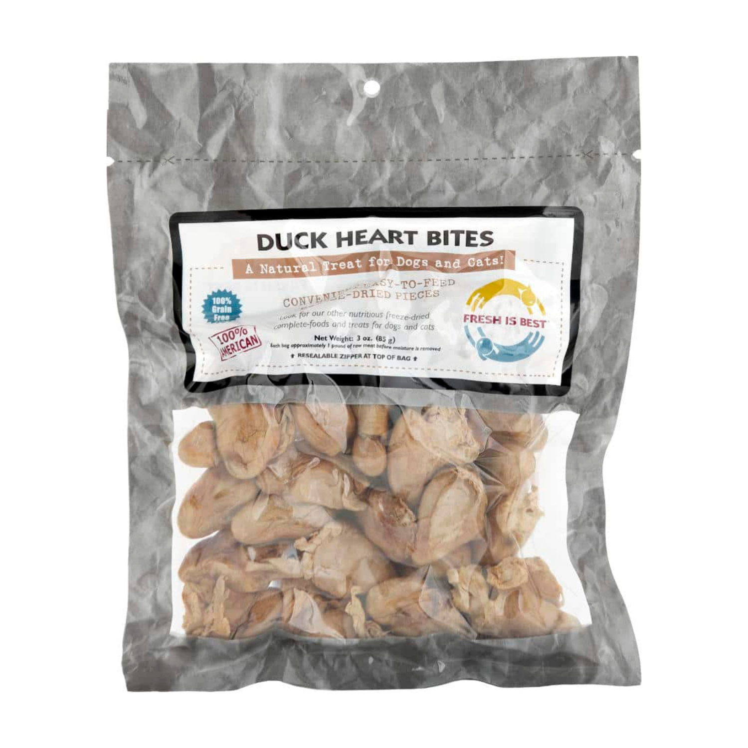 Fresh Is Best - Freeze Dried Duck Heart Bites