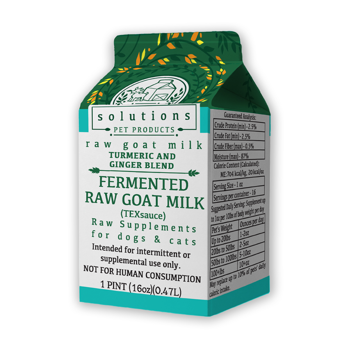 Solutions Pet Products - TEX Sauce Fermented Goat Milk