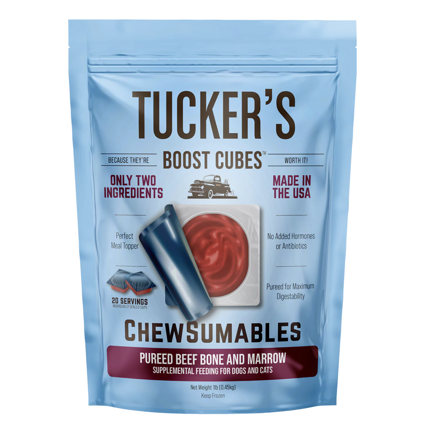 Tuckers - Boost Cubes ChewSumables Pureed Beef Bone & Marrow