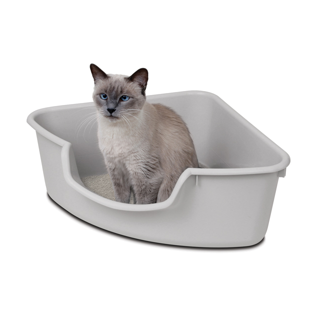 Smart Cat - Pioneer Pet Corner Litter Box Gray