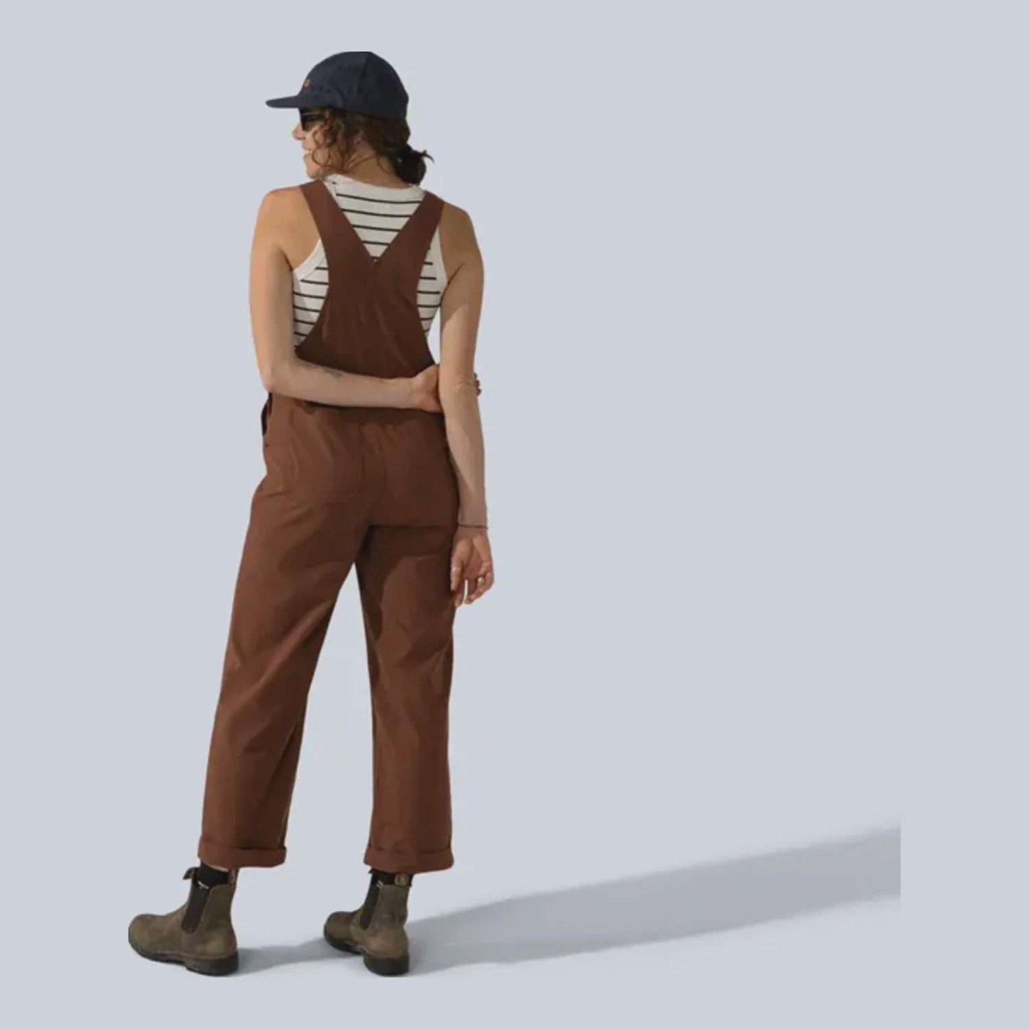 Wild Rye Emmett Overalls in Chesnut, alternate view 7