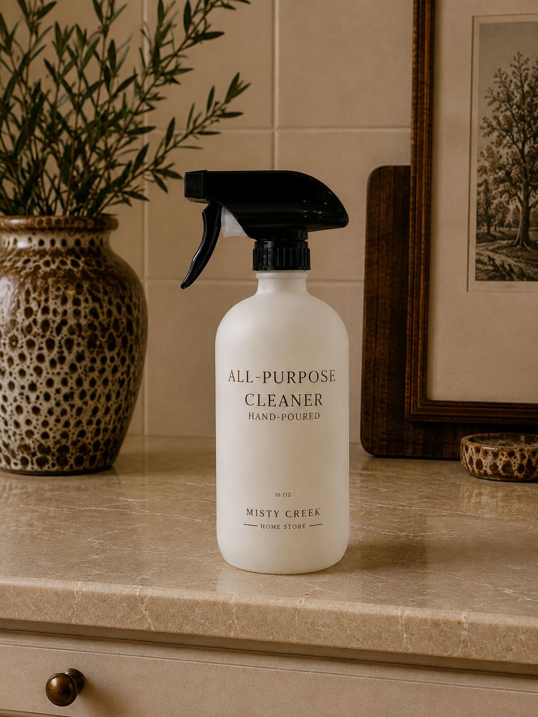 Luxury White All-Purpose Spray Bottle