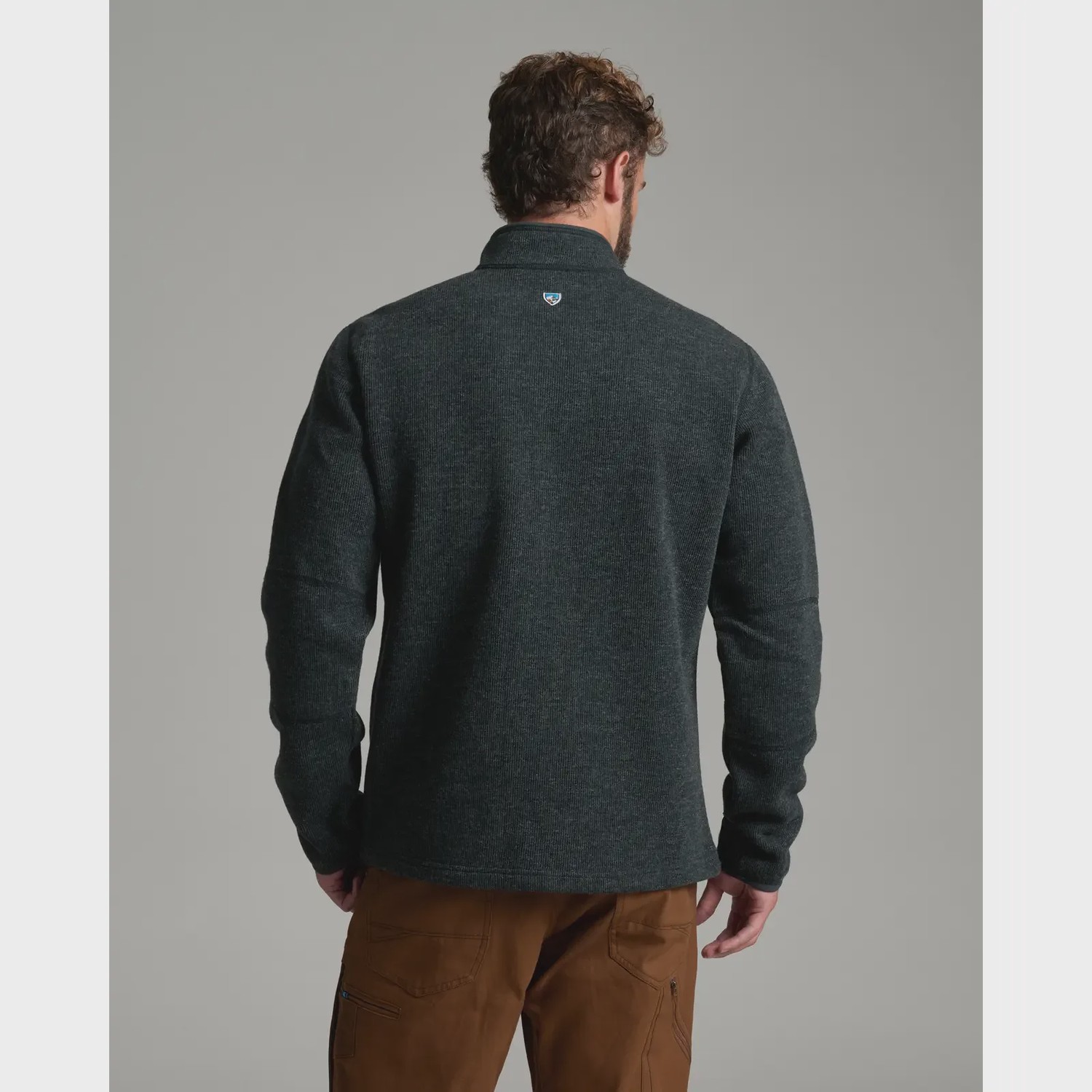 KUHL Men's Thor 1/4 Zip in Onyx, alternate view 1
