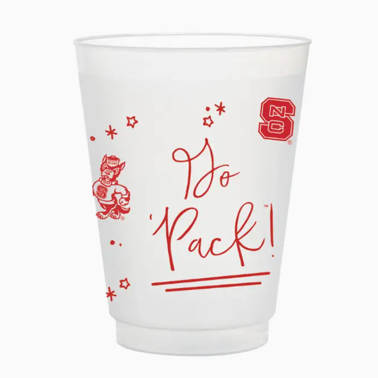 N.C. State Frosted Flex Party Cups (8-Pack)
