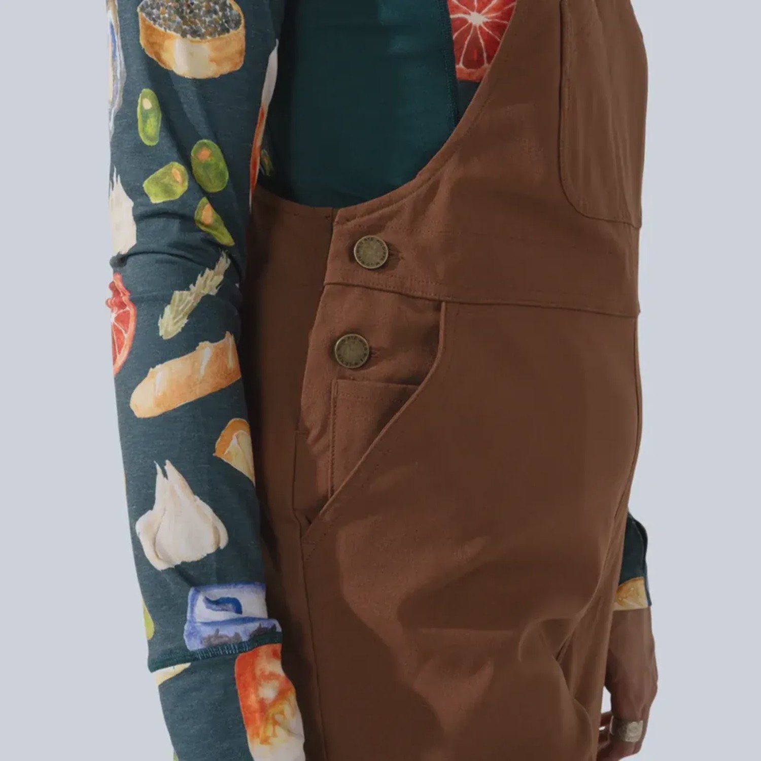 Wild Rye Emmett Overalls in Chesnut, alternate view 5
