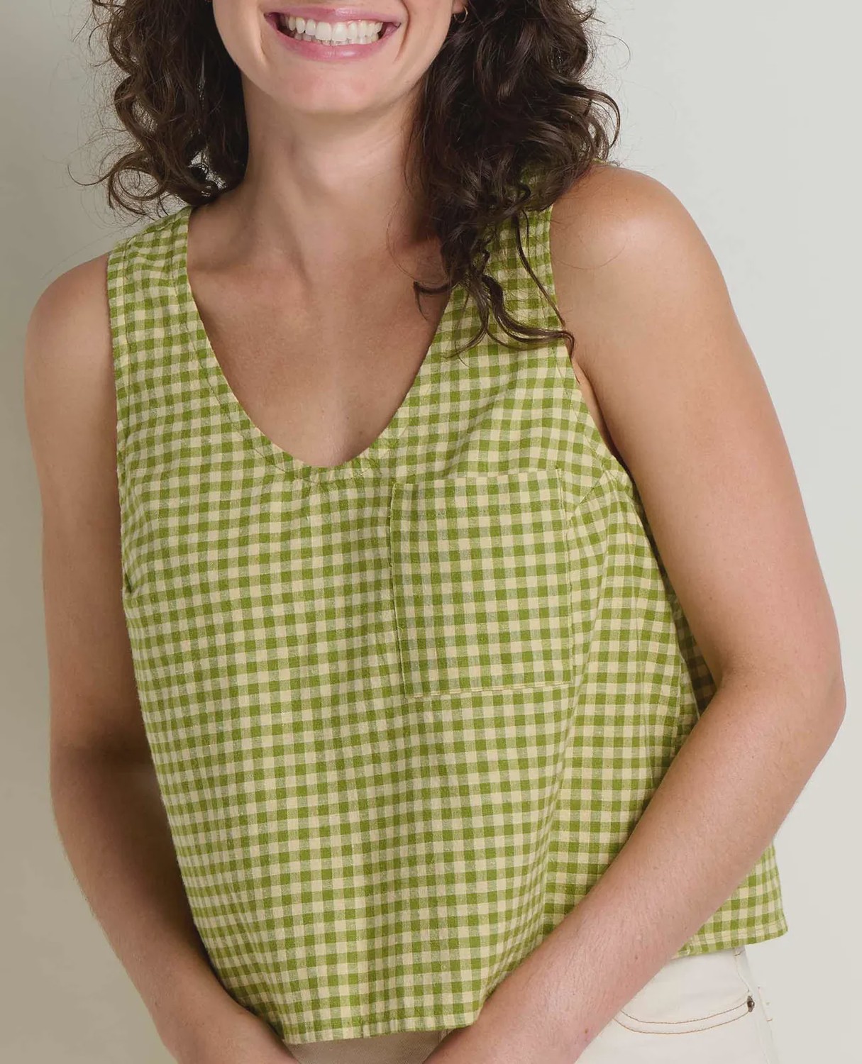Toad&amp;Co Women's Taj Hemp Button Back Tank