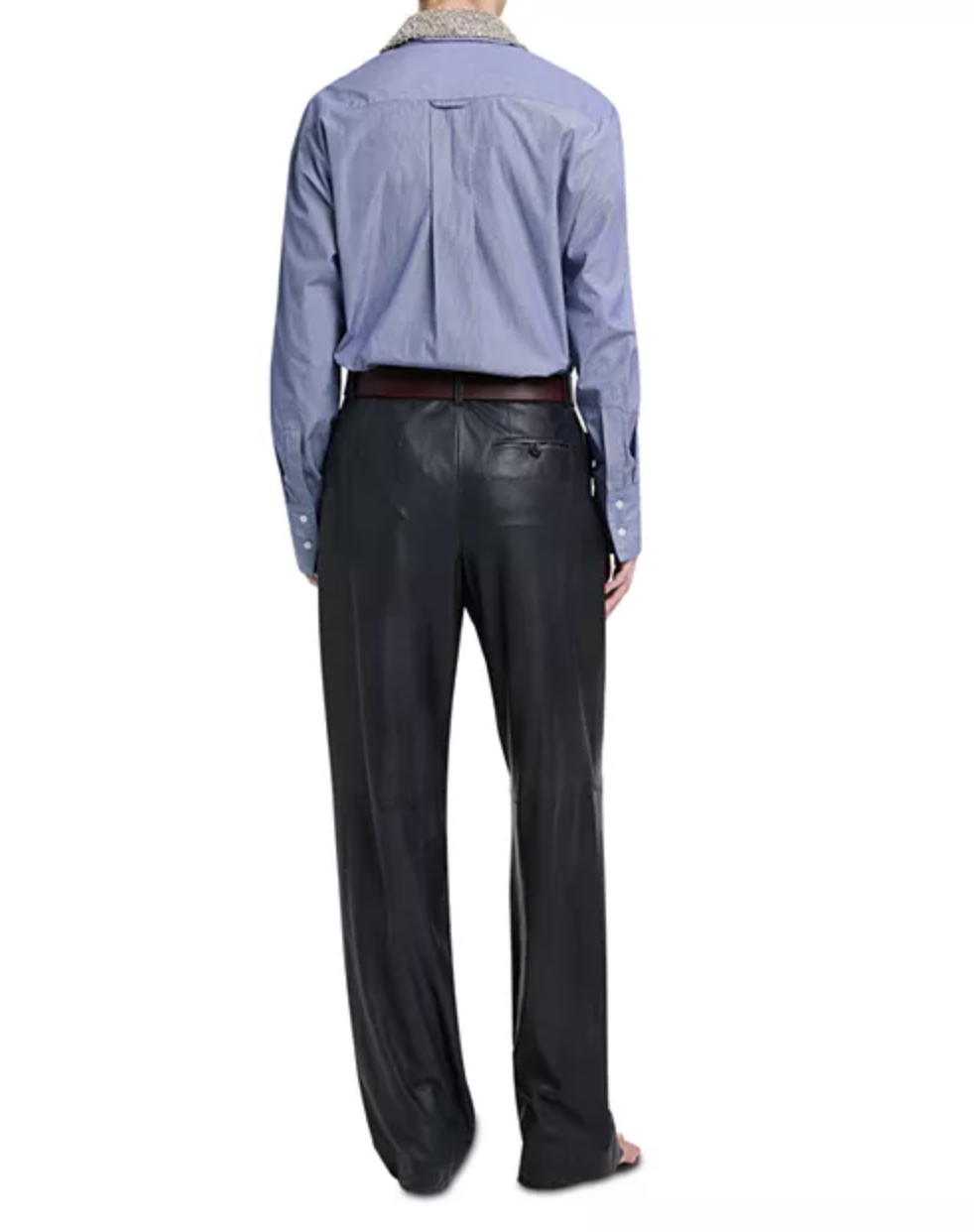 TWP Big Joe Shirt with Crystal Collar