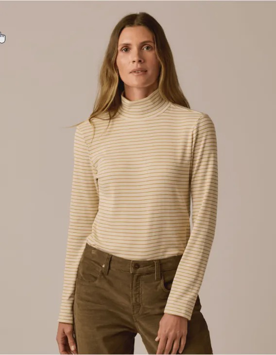 Carve Designs Women's Denise Rib Turtleneck
