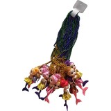 HS0375N - Plush Mermaid Doll w/Beads White Pearl