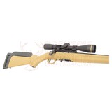 Ruger American Ranch Rimfire .22LR Blued 16" Threaded Tan + Leupold VX Freedom Creedmoor 4-12x40 + DPT Product Image Thumb 29768