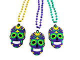 HS0421N - Rubber Skull PGG FDL w/line Beads