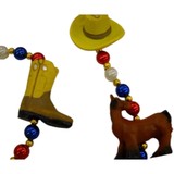 HS1431 - 4W Cowboy Hat Brown Boots & Horse