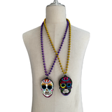 HS0420N - Rubber Skull Bottle Opener w/line Beads