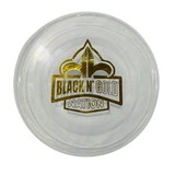 NY0969N - 9" Clear Frisbee w/foil Embossed BG
