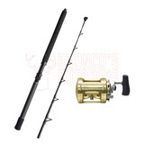 Shimano Status Bluewater Game 5'6" 37kg Straight Butt Roller Tip + Shimano Tiagra 80W Product Image Thumb 1