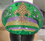 NY1582N - Mardi Gras Sequin Captain Hat