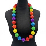 HS0485N - 44" Rainbow 3cm Beads