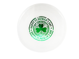 NY0970N - 9" Clear Frisbee w/foil Embossed GW