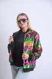 NY0870N - Mardi Gras Sequined Jacket Striped
