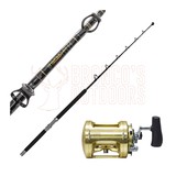 Shimano Tiagra 80W + Shimano Tiagra 5'6" 37kg Stand Up Roller Tip Rod Product Image Thumb 1