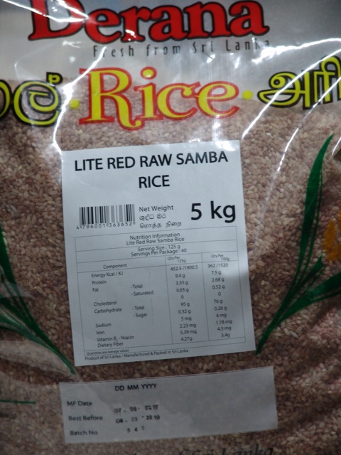 Derana Lite Red Raw Samba Rice 5kg