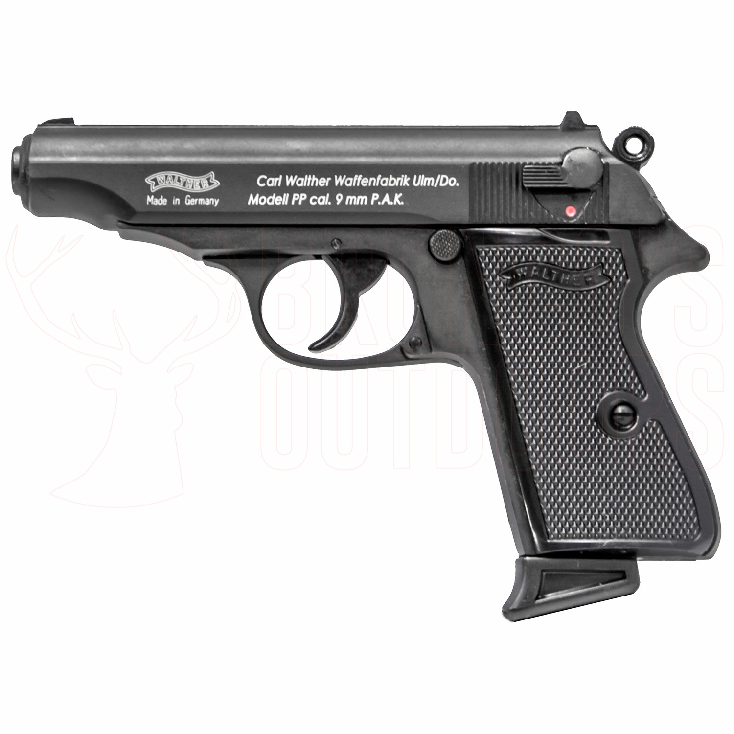 Umarex Walther PP 9mm Blank Pistol Broncos Outdoors