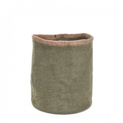 HIGH STRAIGHT BASKET - MINERAL GREY/QUARTZ PINK