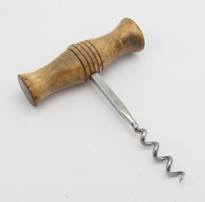 Vintage wooden handle corkscrew Treen and novelty items Woodbridge