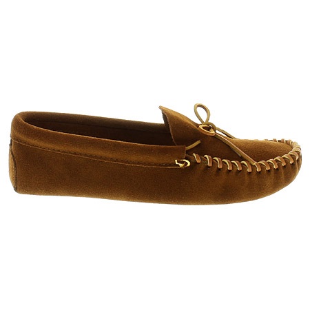 minnetonka men's leather laced softsole moccasin