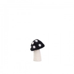 DOTTY MUSHROOM 8CM - BLACK