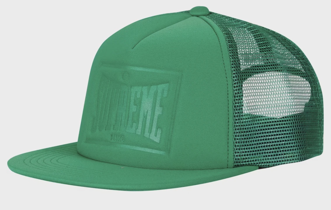 Supreme Stamped Mesh Back 5-Panel Green • Brand New [1920]