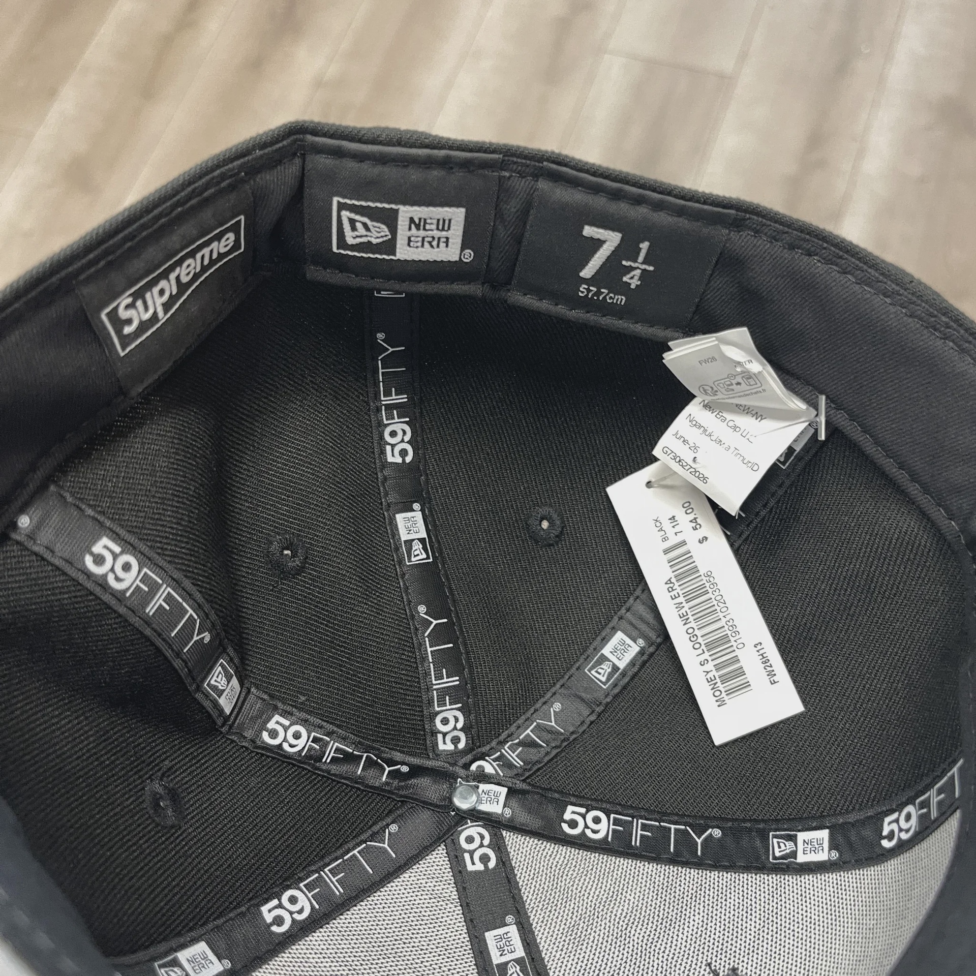 Supreme Money S Logo New Era 59FIFTY Fitted Hat • Brand New [9440] - photo 3