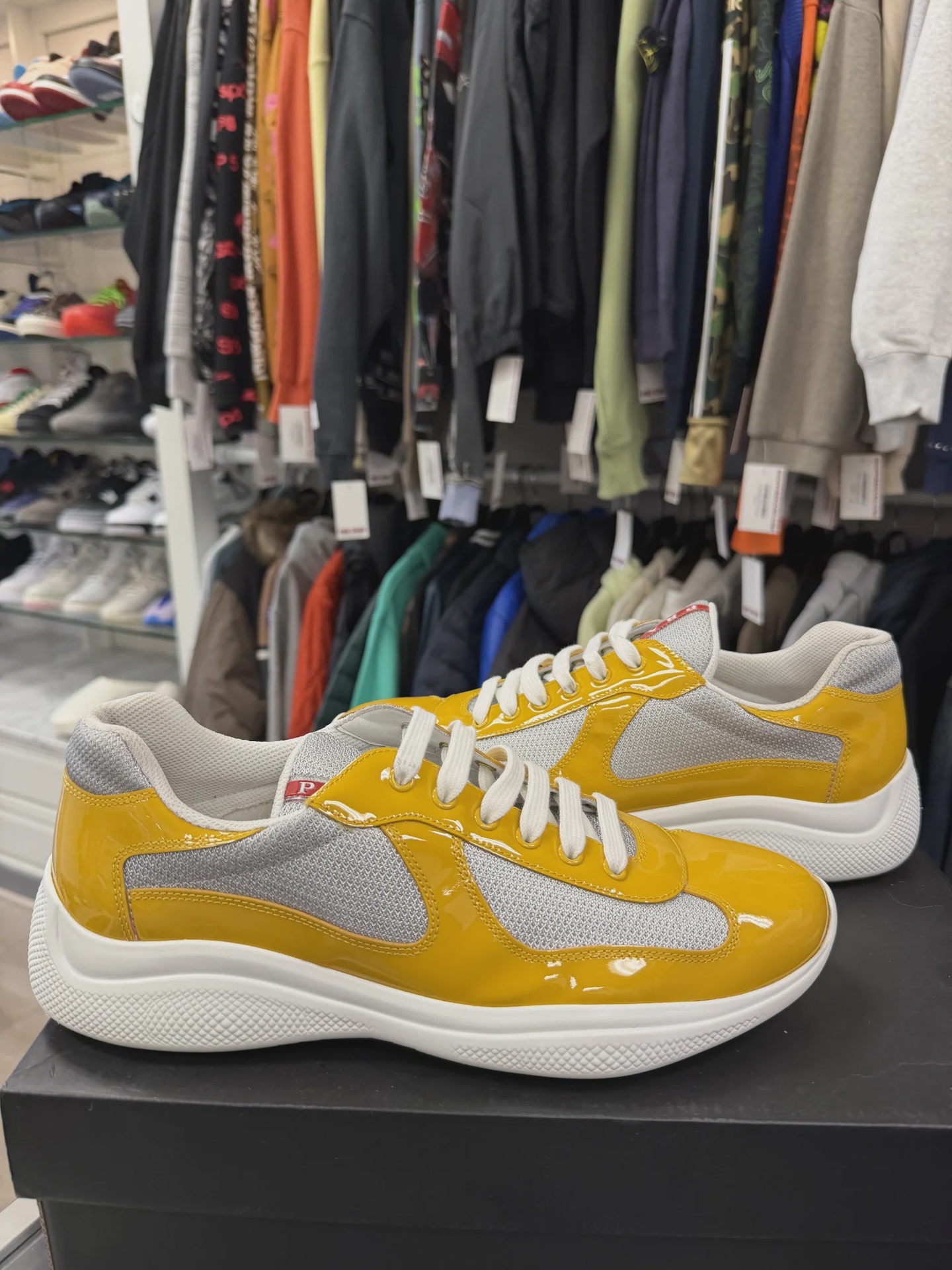 Prada Prada America's Cup Sneakers yellow - Size US M 9