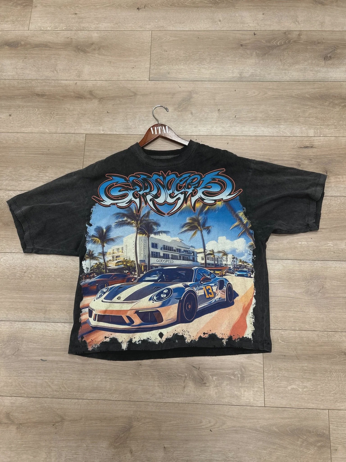 godspeed Godspeed Car Meet Miami T-Shirt - Size S