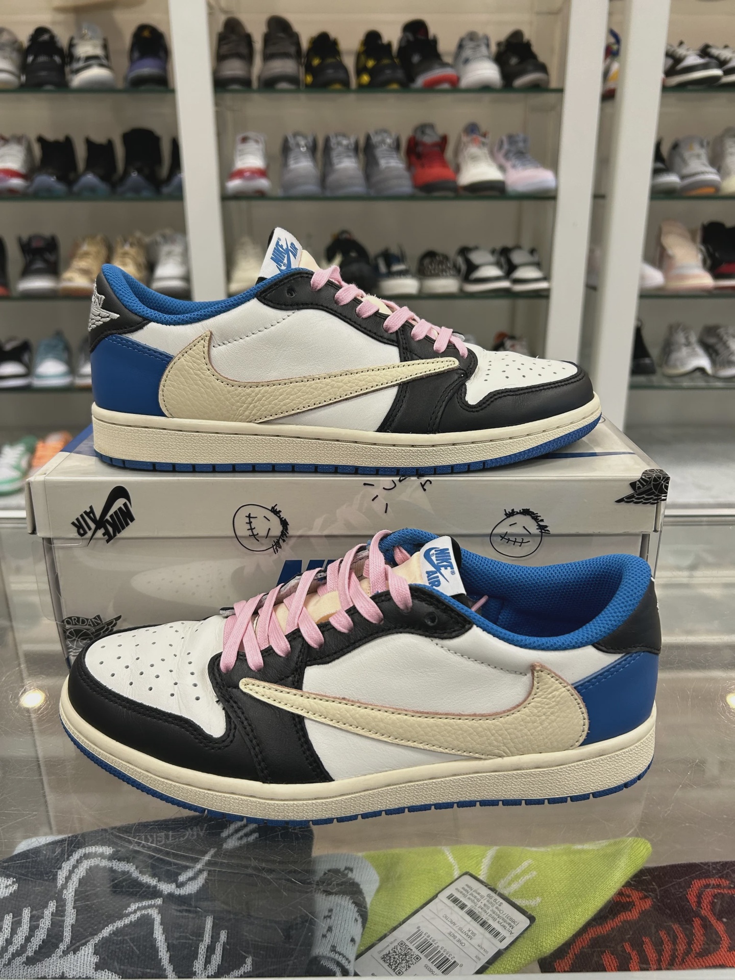 Air Jordan 1 Retro Low Original SP Fragment  x Travis Scott • Pre-Owned [7384] 9