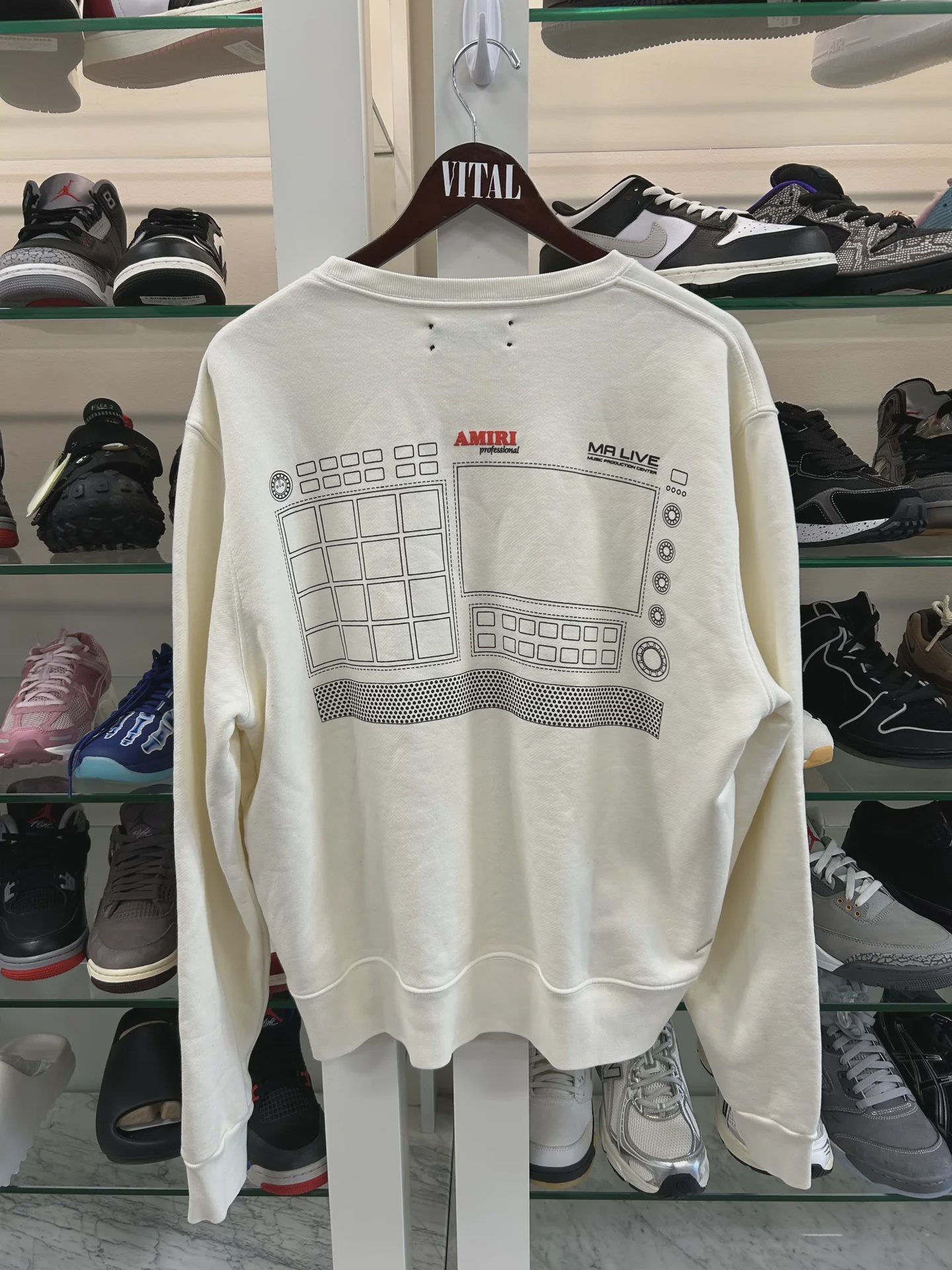 AMIRI "MA LIVE" Music Production Center Crewneck Sweatshirt • Pre-Owned [5597] - photo 5