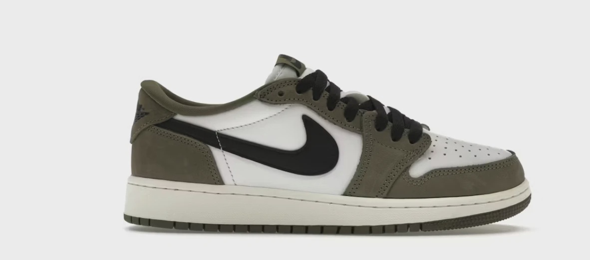 Jordan 1 Retro Low OG Medium Olive (GS) • Brand New [3696]