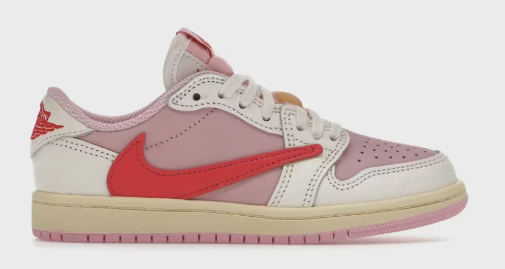 Jordan Jordan 1 Retro Low OG SP Travis Scott Sail Tropical Pink (PS) - Size US TD 13C
