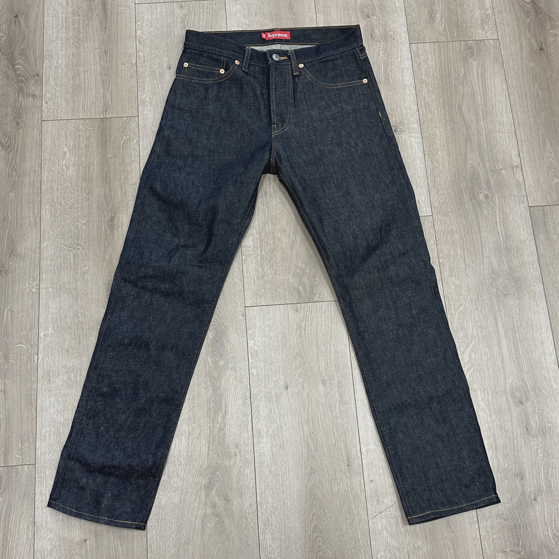 Supreme Rigid Slim Selvedge Jeans 'Rigid Indigo' • Pre-Owned [9010] - photo 4
