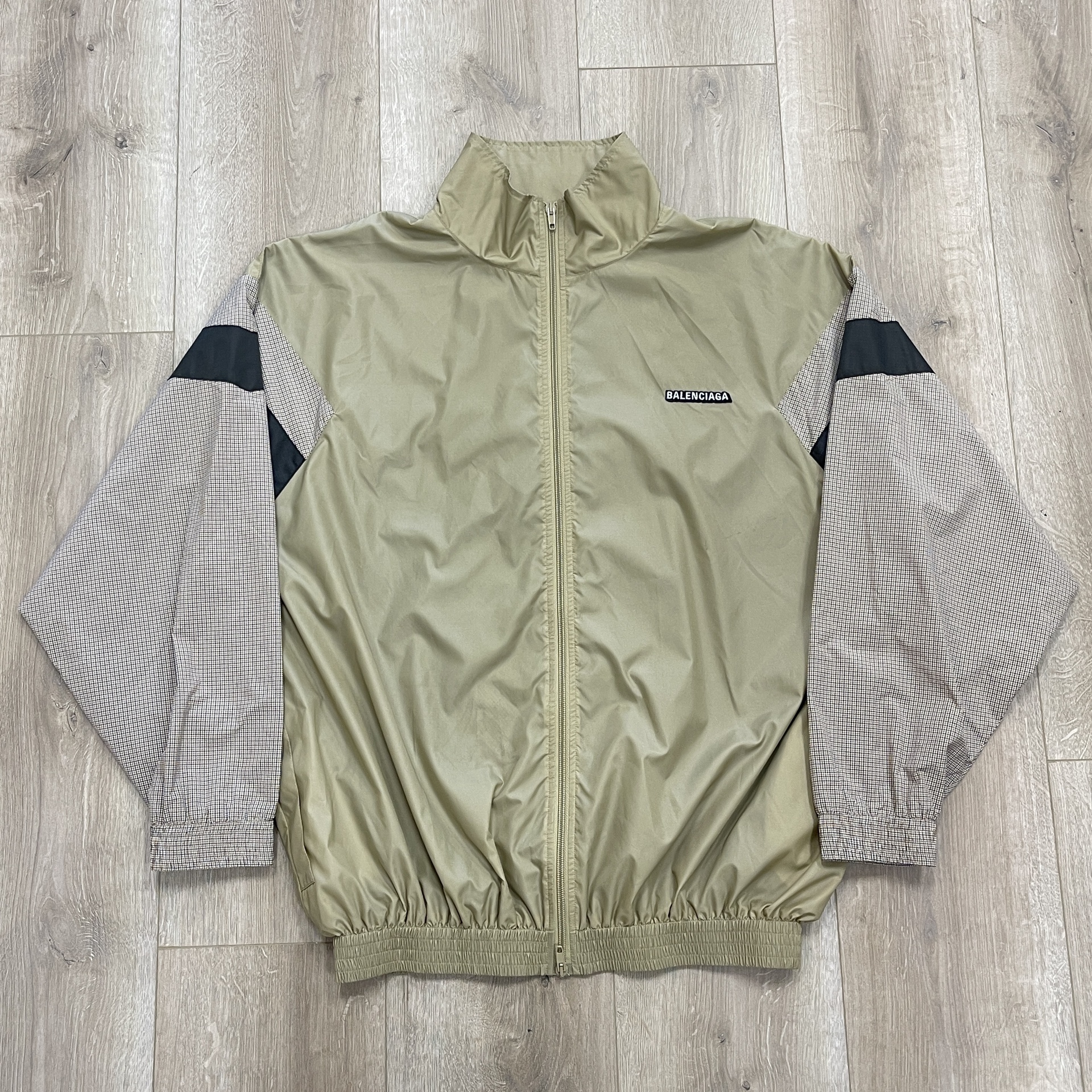 Balenciaga oversized track jacket.