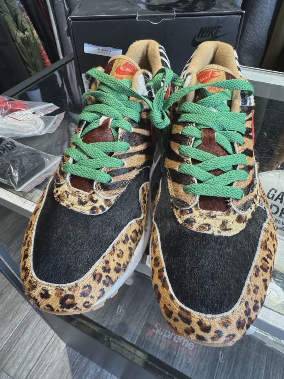Nike Air Max 1 atmos Animal Pack 2.0 (All Black Box) (2018) • Pre-Owned [4970] - photo 3