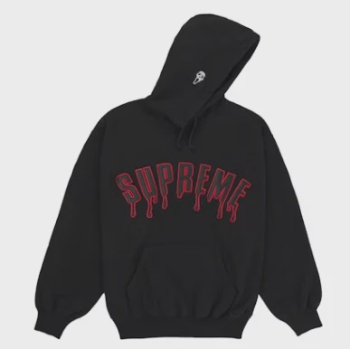 Supreme Ghostface Arc Hooded Sweatshirt Black • Brand New [2535]